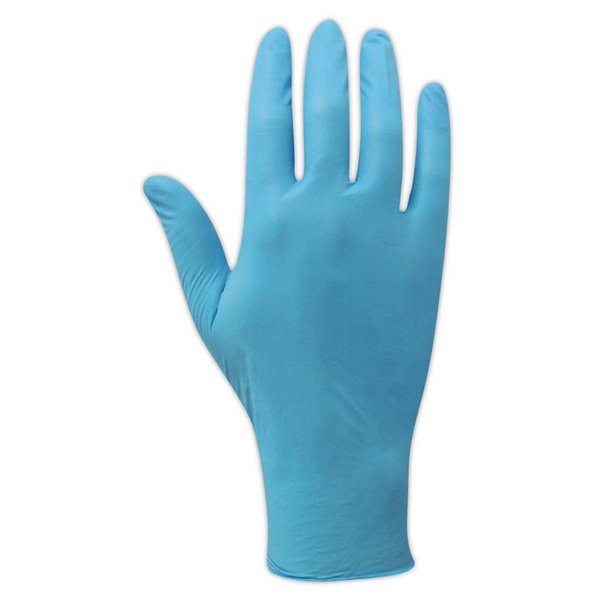 Magid ComfortFlex Strong, Disposable Gloves, Nitrile, M, 100 PK, Blue T9332-M